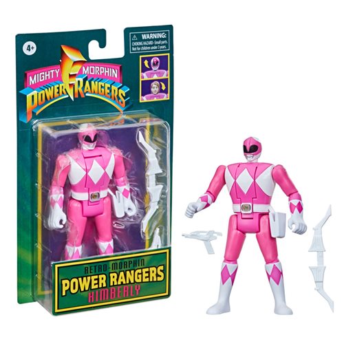 Power Rangers Retro-Morphin Pink Ranger Kimberly Fliphead Action Figure