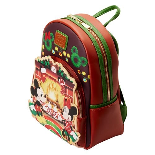 Mickey Mouse and Minnie Mouse Fireplace Light-Up Mini-Backpack
