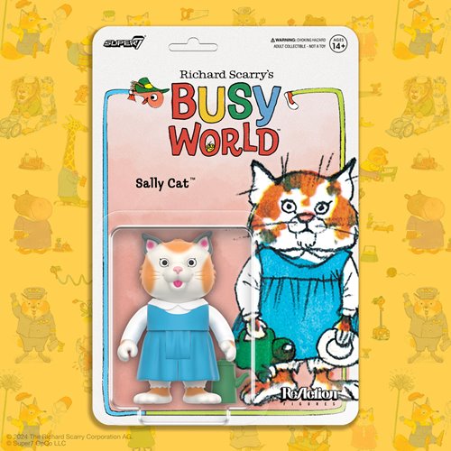 Richard Scarry Sally Cat 3 3/4-Inch ReAction Figure