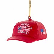 Donald Trump Keep America Great Hat 1 3/4-Inch Resin Ornament