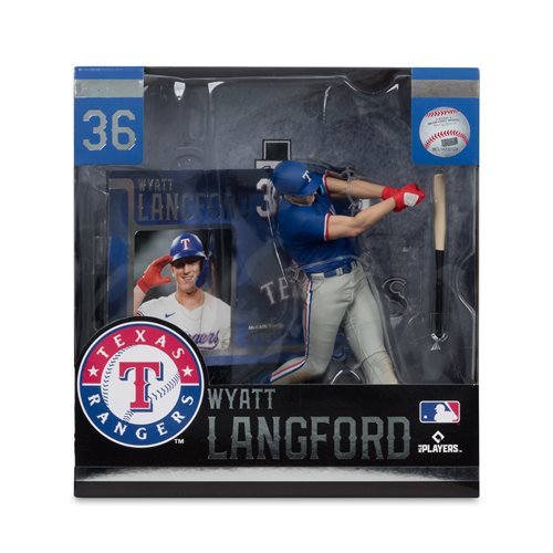 MLB SportsPicks Texas Rangers Wyatt Langford 7-Inch Posed Figure Case of 6