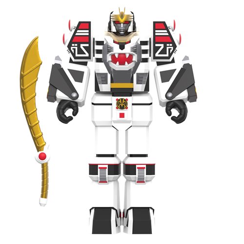 Mighty Morphin Power Rangers White TigerZord Warrior Mode 3 3/4-inch ReAction Figure