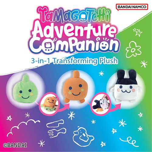 Tamagotchi Adventure Companion 3-in-1 Transforming Plush and Backpack Case of 3