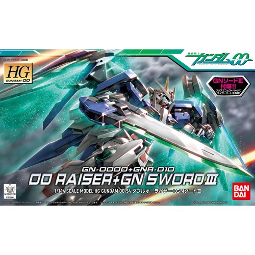 Mobile Suit Gundam 00 00 Raiser + GN Sword lll High Grade 1:144 Scale Model Kit
