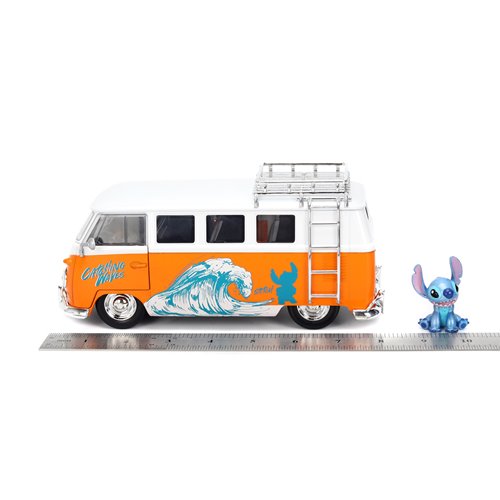 Hollywood Rides Lilo & Stitch 1961 Volkswagen Bus 1:24 Scale Die-Cast Metal Vehicle with Stitch Figu