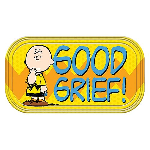 Peanuts Charlie Brown Good Grief Mini Tin Sign