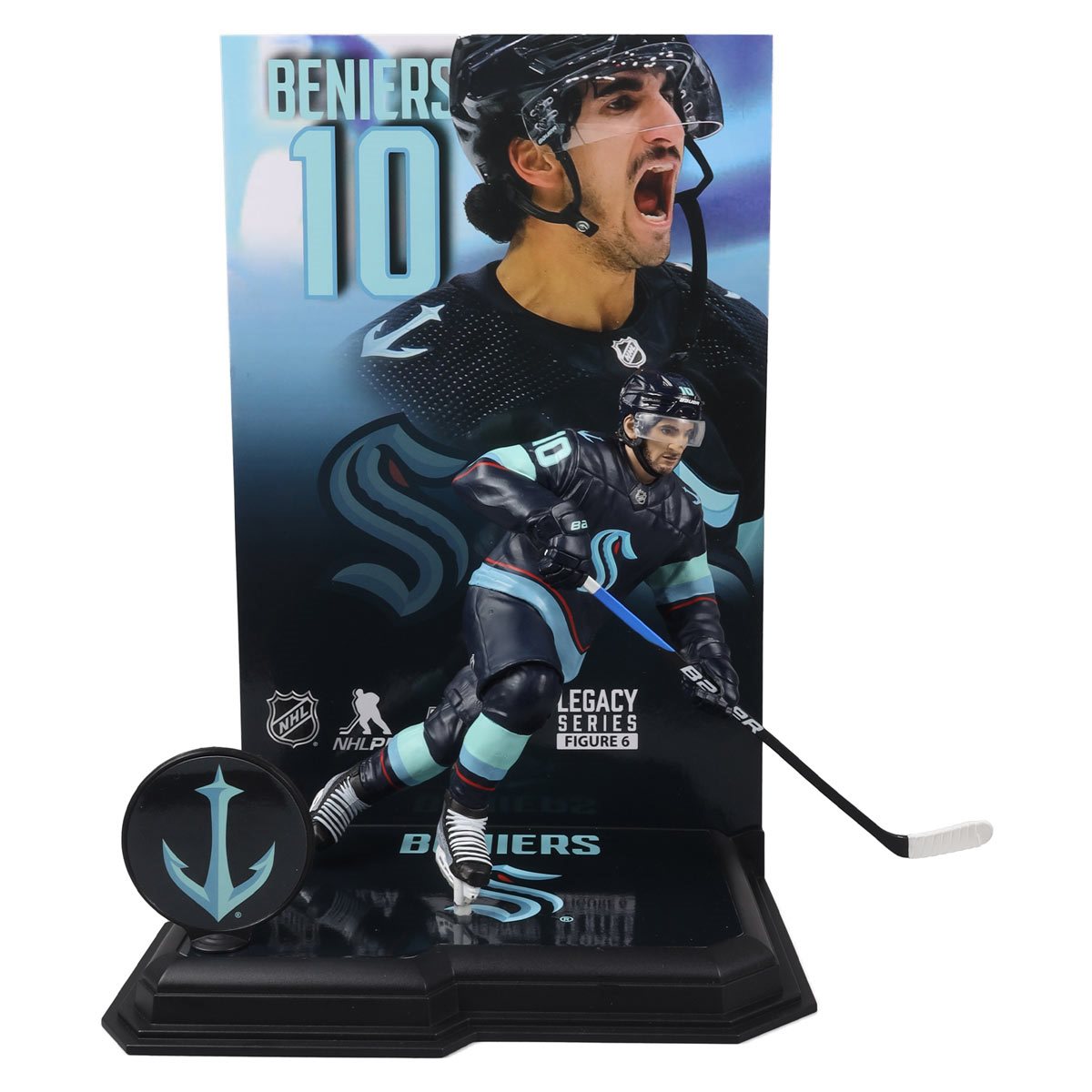 Matty Beniers 10 Seattle Kraken hockey player glitch poster shirt