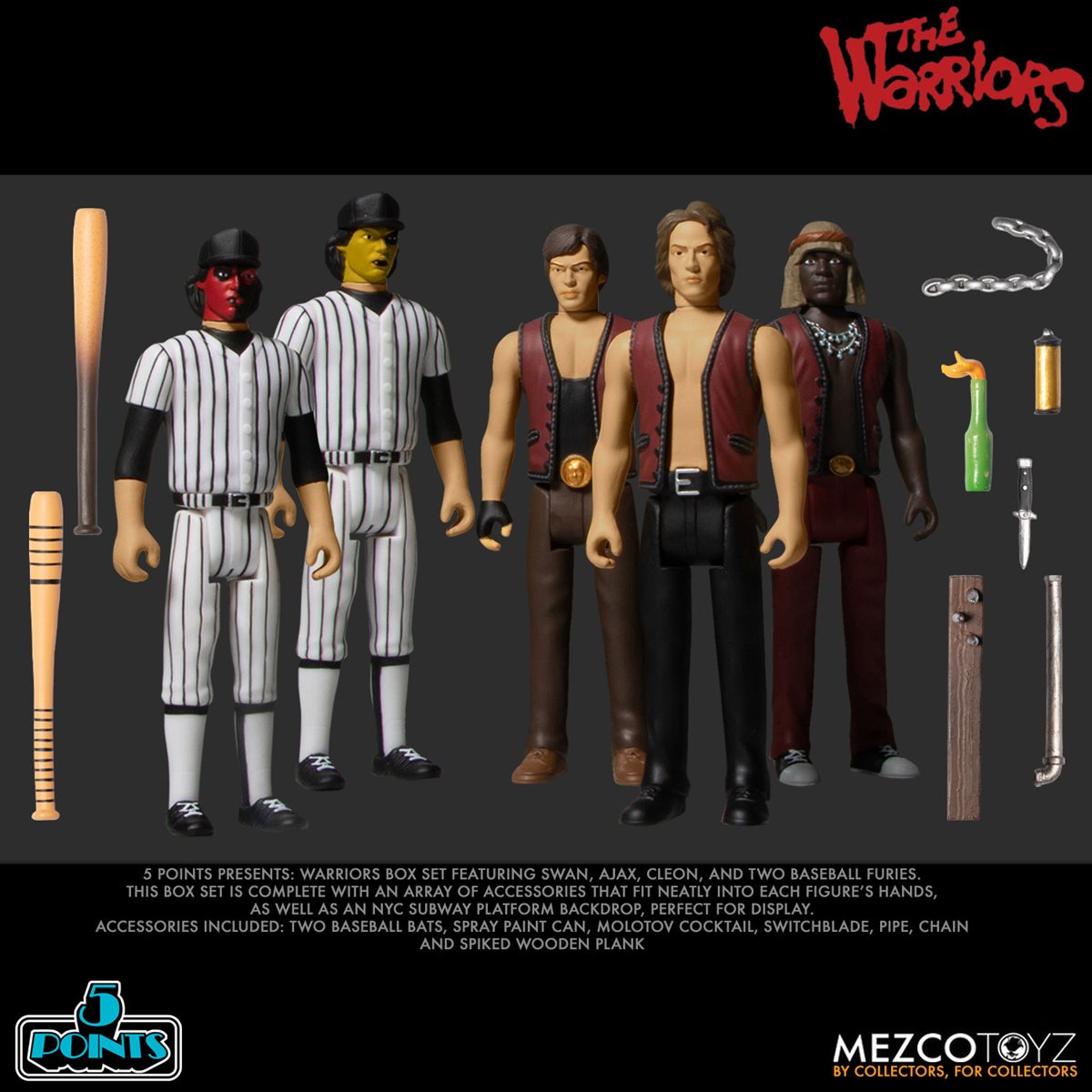 Details about   THE WARRIORS 1979 Movie Custom Carded Minifigure Display CLEON Figure