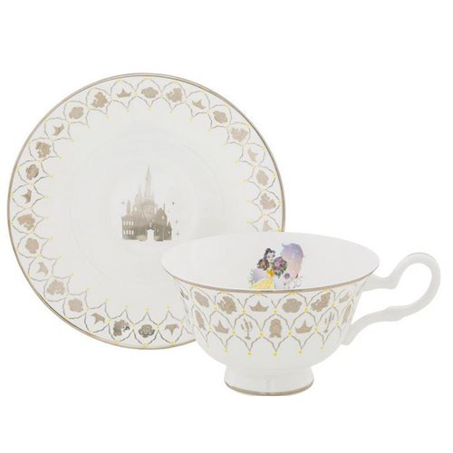 Disney English Ladies Disney 100 Beauty and the Beast Belle Cup and Saucer Set