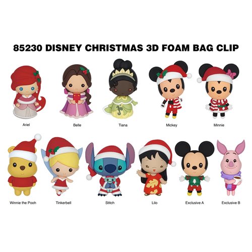 Disney Christmas Figural Key Chain Display Case