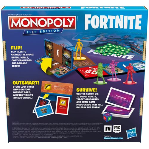 Fortnite Monopoly Flip Edition  Board Game
