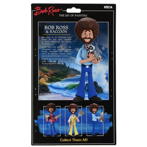 Bob Ross Bob with Raccoon Toony Classic 7-Inch Scale Action Figure