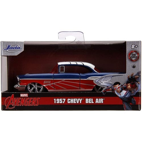 Marvel Hollywood Rides Falcon 1957 Chevy Bel Air 1:32 Scale Die-Cast Metal Vehicle