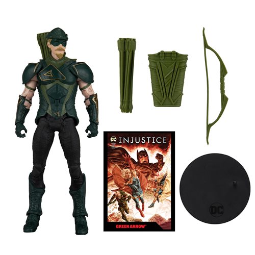 Injustice 2 Green Arrow Page Punchers 7-Inch Scale Action Figure with Comic Book