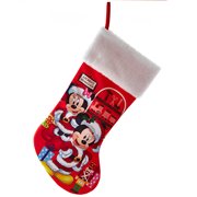 Mickey Mouse and Minnie Mouse Santa 19-Inch Stocking