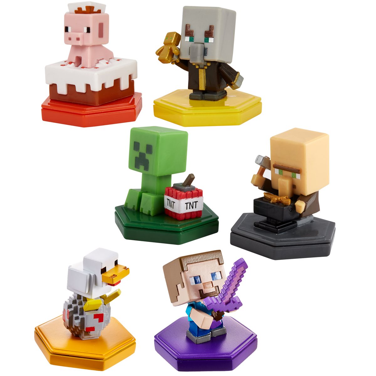MINECRAFT EARTH Boost Mini Figure 2-pack, NFC Chip Enabled for