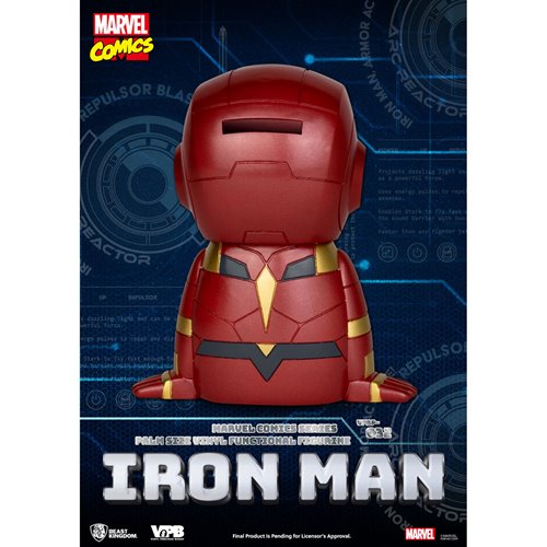 Marvel Comics Iron Man VPBP-032 Palm Size Vinyl Functional Piggy Bank