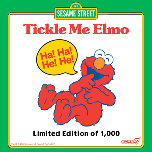 Sesame Street Tickle Me Elmo 3 3/4-Inch ReAction Figure
