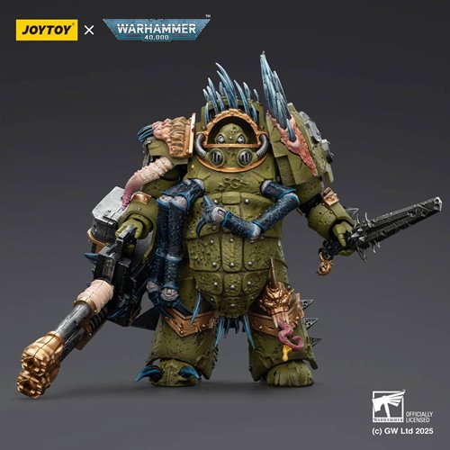 Joy Toy Warhammer 40,000 Death Guard Blightlord Terminator 1 Reaper Autocannon & Bubotic Blades 1:18