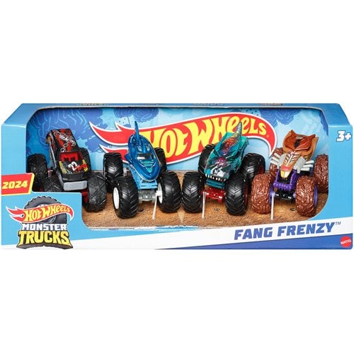 Hot Wheels Monster Trucks Fang Frenzy 1:64 Scale Vehicle 4-Pack