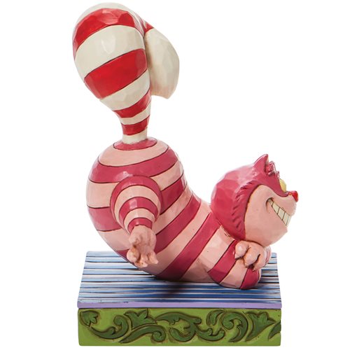 Disney Traditions Alice in Wonderland Cheshire Cat Candy Cane Tail Candy Cane Cheer by Jim Shore Sta