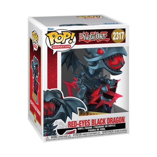 Yu-Gi-Oh Red Eyes Dragon Card Premium Funko Pop! Vinyl Figure