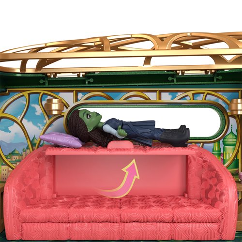 Wicked Emerald City Train Playset with Elphaba Mini-Doll