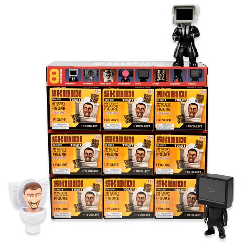 Skibidi Toilet Series 1 Mystery Collector Figure Display of 9