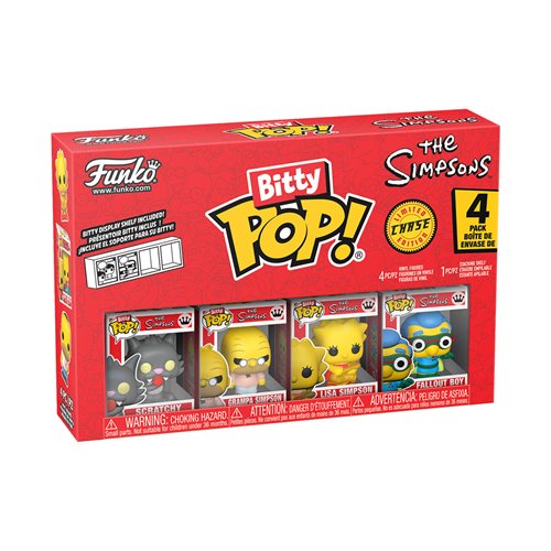 The Simpsons Scratchy Funko Bitty Pop! Mini-Figure 4-Pack
