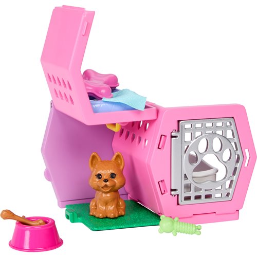Barbie Family and Friends Club Chelsea Puppy Carrier Playset and Doll