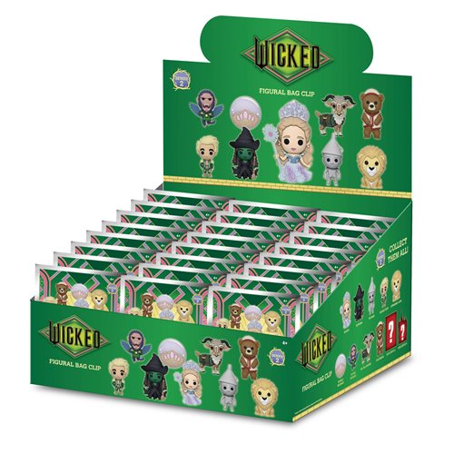 WICKED チャームコレクション BOX Wicked Series 2 3D Foam Bag Clip Display Case of 24