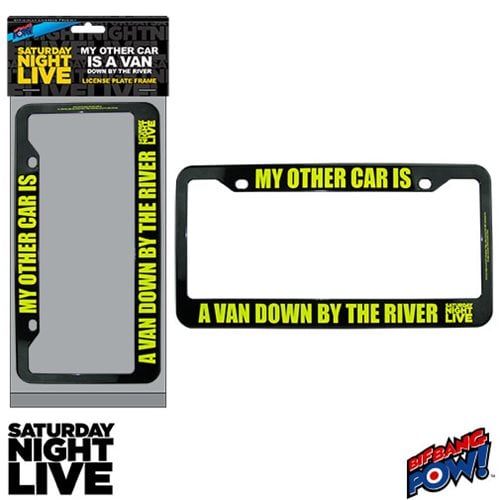 Saturday Night Live Matt Foley My Other Car Is A Van Down By The River License Plate Frame