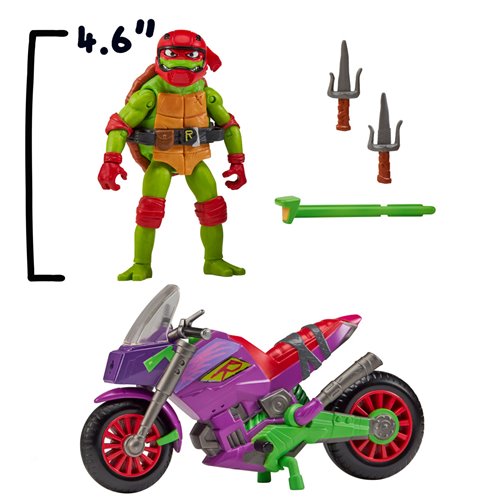 Tales of the Teenage Mutant Ninja Turtles Vehicle with Figure Case of 4