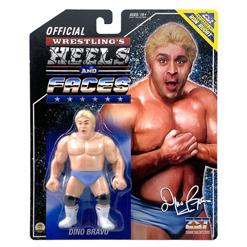 Wrestling's Heels and Faces Dino Bravo 4 1/2-Inch Scale Action Figure