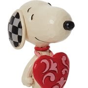 Peanuts Snoopy Wearing Heart Sign by Jim Shore Statue