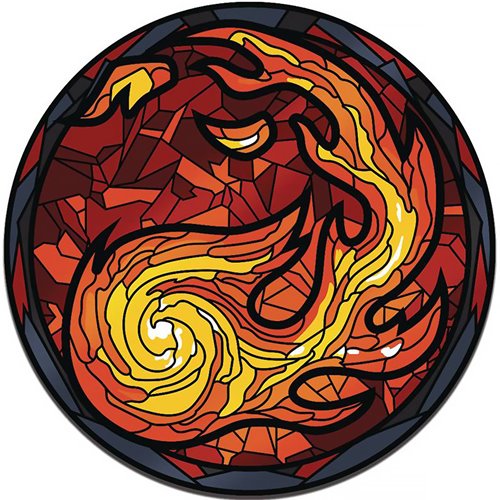 Magic: The Gathering Stained Glass Mountain Augmented Reality Pin