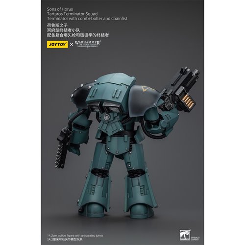 Joy Toy Warhammer 40,000 Sons of Horus Tartaros Terminator with Combi-bolter and Chainfist 1:18 Scal