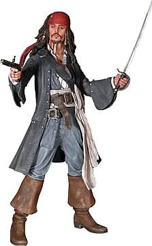Captain Jack Sparrow Talking Serious 18-inch, Not Mint