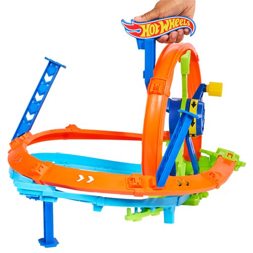 Hot Wheels Stunt Tracks Rapid Launch & Loop Playset