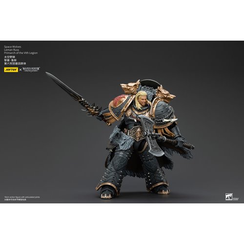 Joy Toy Warhammer The Horus Heresy Space Wolves Leman Russ Primarch of the VIth Legion 1:18 Scale Ac