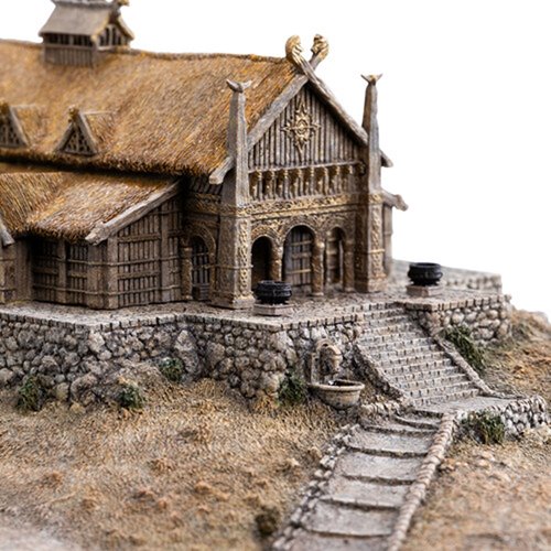 The Lord of the Rings The Golden Hall of Edoras Environment Statue
