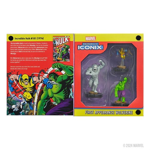 Marvel HeroClix Iconix: Wolverine First Appearance Mini-Figure 3-Pack