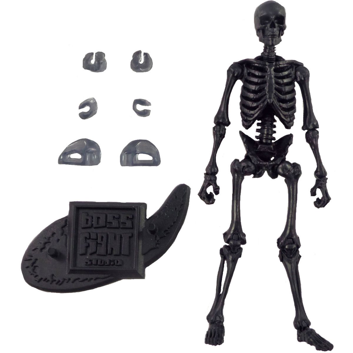 Vitruvian H.A.C.K.S. Customizer Series Skeleton Obsidian Black Blank Action  Figure