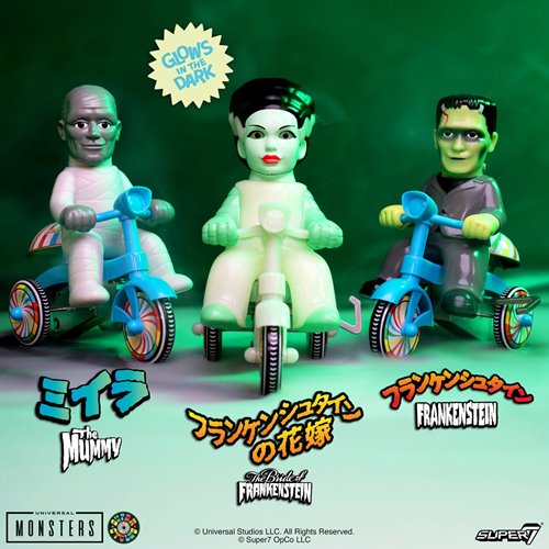 Universal Monsters The Mummy (Gray with Blue Trike) Super Cycles