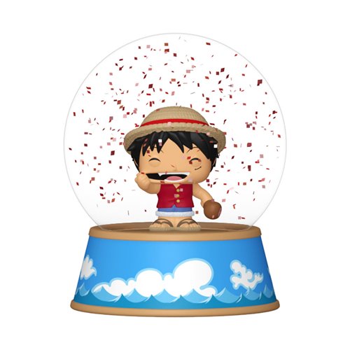 One Piece Mini Glitter Globe Display Case of 12
