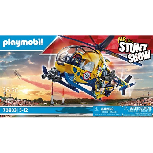 Playmobil 70833 Air Stunt Show Helicopter with Film Crew