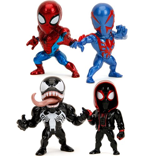 Spider-Man Wave 2 MetalFigs 2 1/2-Inch Die-Cast Metal Mini-Figure Set of 4
