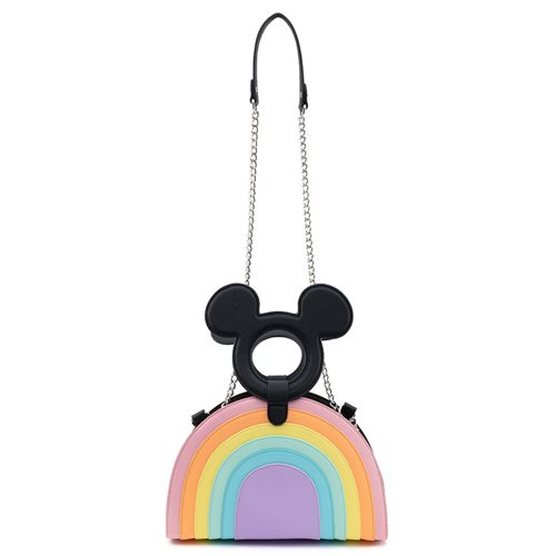 Disney Mickey Mouse Pastel Rainbow Crossbody Purse