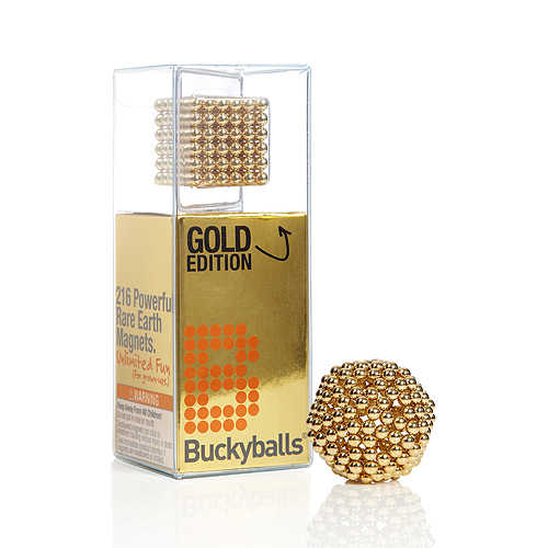 Buckyballs Gold Edition Magnetic Toy - Entertainment Earth