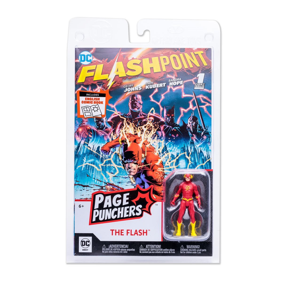 Flashpoint The Flash Punchers 3-Inch Scale Action Figure with Flashpoint Comic Book